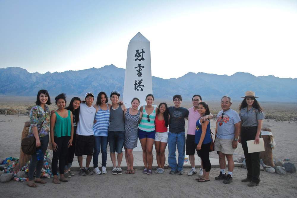 Young Chicago Japanese-Americans took  a pilgrimage to the Manzanar incarceration camp in California through the Kansha Project. (Courtesy JACL Chicago)