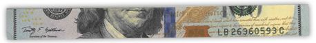 A folded $100 bill
