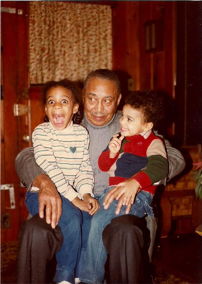 My paternal grandfather Joe Sr. with me and little brother Joey in the early 1980s.