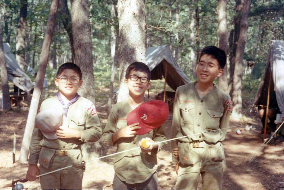 Paul Yamauchi (left) was a Boy Scout from elementary through high school. (Courtesy Yamauchi family)