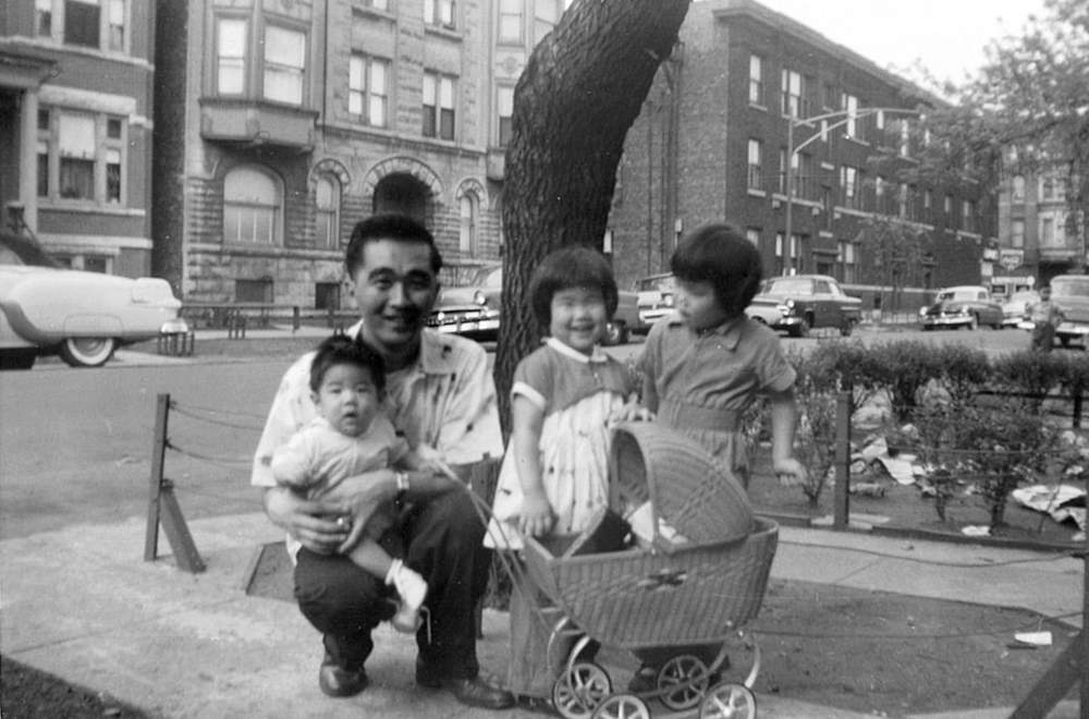 Paul Yamauchi (bottom left) remembers growing up in the Lake View neighborhood, near North Racine Ave. and West Eddy St. He would later work at The Hamburger King, his dad’s neighborhood restaurant. (Courtesy the Yamauchi family)