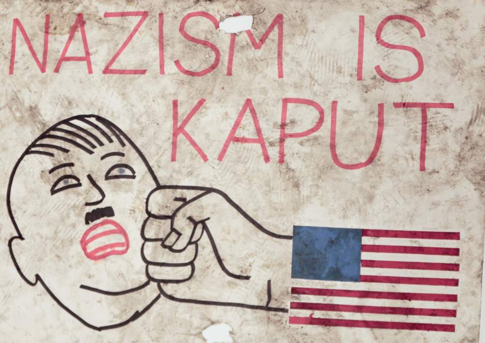 A poster found after a protest against the neo-Nazis planned march in Skokie. (Courtesy Illinois Holocaust Museum)