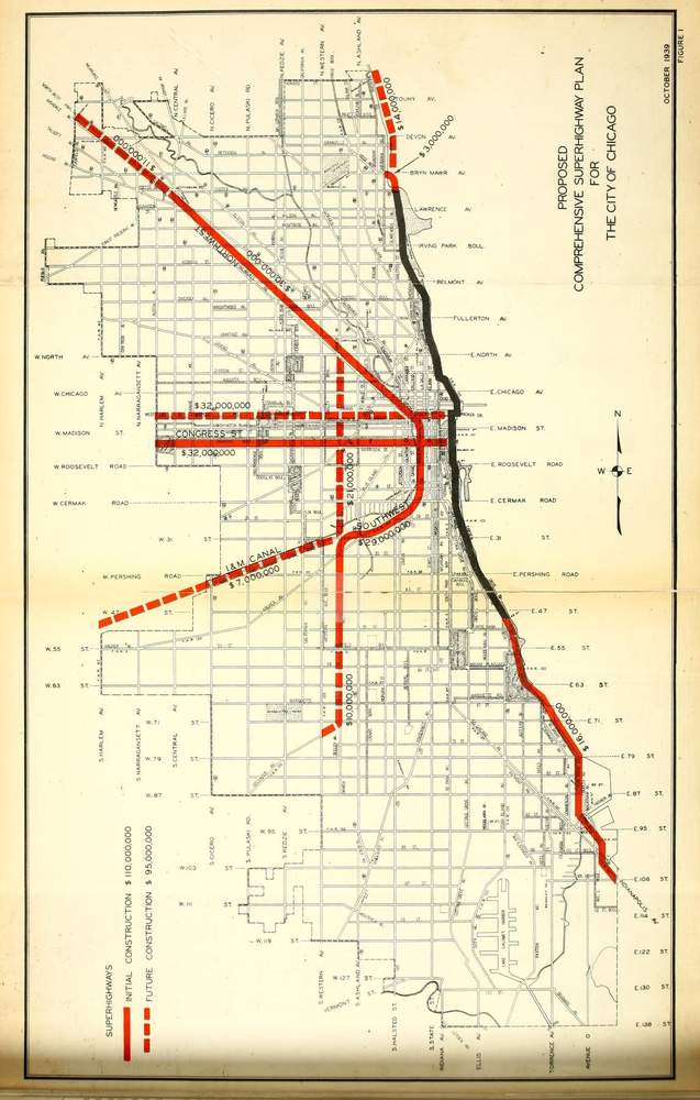 Chicago Expressways Map - Alie Lezlie