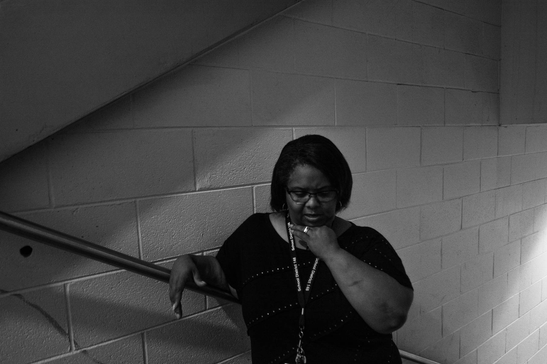 Sabrina Peden, a social worker at Dolton-Riverdale School District 148’s Lincoln Elementary School, says emotional anxiety grips many of her students. “This year my babies are dealing with loss,” she tearily explained. “They have the family support at home, but we are dealing with a lot of firsts. First day of school without their parent, first report card day — a lot of triggers.”